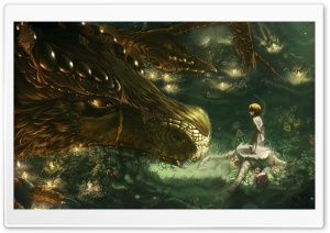 Golden Dragon Ultra HD Wallpaper for 4K UHD Widescreen desktop, tablet & smartphone