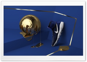 Golden Football Ball, Nike Mens Shoe Ultra HD Wallpaper for 4K UHD Widescreen desktop, tablet & smartphone