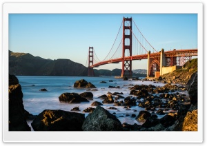 Golden Gate Bridge Marshall Beach Ultra HD Wallpaper for 4K UHD Widescreen desktop, tablet & smartphone
