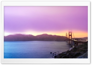 Golden Gate Sunset Ultra HD Wallpaper for 4K UHD Widescreen desktop, tablet & smartphone