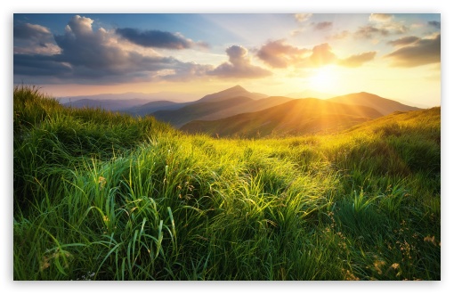 Golden Sunlight Over Green Mountains UltraHD Wallpaper for UHD 16:9 ; HD 16:9 ; UltraWide 21:9 24:10 32:10 ; Widescreen 16:10 5:3 ; Fullscreen 4:3 5:4 3:2 ; Tablet 1:1 ; Mobile 9:16 9:19.5 9:20 9:21 9:22 10:16 2:3 3:5 3:4 ; Dual 16:10 5:3 4:3 5:4 3:2 ;