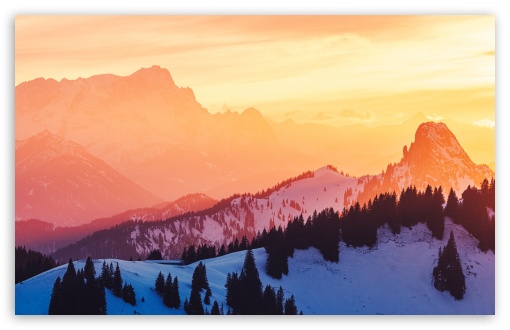Golden Sunset over Mountains, Winter UltraHD Wallpaper for UHD 16:9 ; HD 16:9 ; UltraWide 21:9 24:10 32:9 32:10 ; Widescreen 16:10 5:3 ; Fullscreen 4:3 5:4 3:2 ; Tablet 1:1 ; Mobile 9:16 9:19.5 9:20 9:21 9:22 10:16 2:3 3:5 3:4 ; Dual 16:10 5:3 16:9 4:3 5:4 3:2 ;