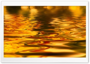 Golden Water Ultra HD Wallpaper for 4K UHD Widescreen desktop, tablet & smartphone