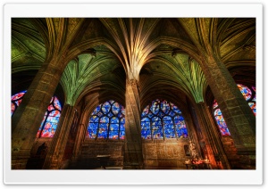 Gothic Cathedral Interior Ultra HD Wallpaper for 4K UHD Widescreen desktop, tablet & smartphone