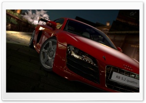 Gran Turismo 5 Audi R8 5 2 Quattro Red Ultra HD Wallpaper for 4K UHD Widescreen desktop, tablet & smartphone