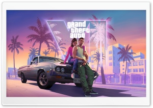 Grand Theft Auto VI 2025 Video Game - GTA 6 Ultra HD Wallpaper for 4K UHD Widescreen desktop, tablet & smartphone