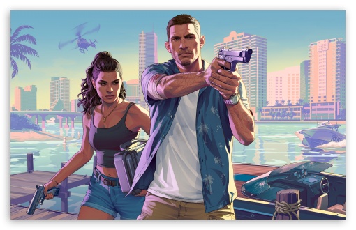Grand Theft Auto VI, GTA 6, Jason, Lucia, 2026, Games UltraHD Wallpaper for UHD 16:9 ; HD 16:9 ; UltraWide 21:9 24:10 32:9 32:10 ; Widescreen 16:10 5:3 ; Fullscreen 4:3 5:4 3:2 ; Tablet 1:1 ; Mobile 9:16 9:19.5 9:20 10:16 2:3 3:5 3:4 ; Dual 16:10 5:3 16:9 4:3 5:4 3:2 ;