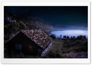 Grass Roof Cabin, Norway Ultra HD Wallpaper for 4K UHD Widescreen desktop, tablet & smartphone