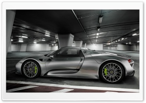 Gray Porsche 918 Spyder 4K UHD Wallpaper for Widescreen and UltraWide Desktop, UltraHD TV, Smartphone, Tablet