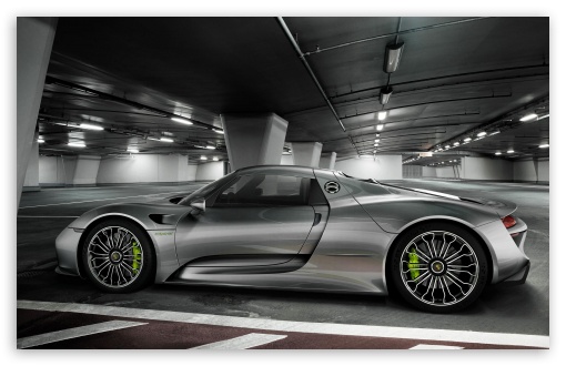Gray Porsche 918 Spyder UltraHD Wallpaper for HD 16:9 ; Widescreen 16:10 5:3 ; Fullscreen 3:2 ;