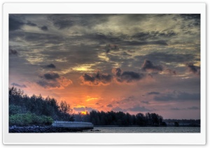 Gray Sunset Clouds Ultra HD Wallpaper for 4K UHD Widescreen desktop, tablet & smartphone