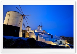 Greece Windmills Ultra HD Wallpaper for 4K UHD Widescreen desktop, tablet & smartphone