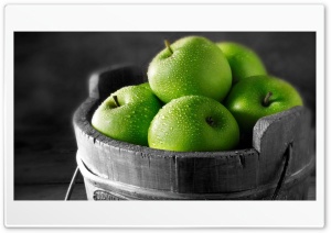 Green apples Ultra HD Wallpaper for 4K UHD Widescreen Desktop, Lockscreen, Screensaver, TV, Tablet, Smartphone