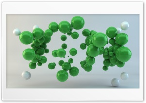 Green Balls Ultra HD Wallpaper for 4K UHD Widescreen desktop, tablet & smartphone