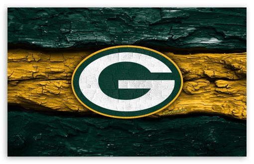 Green Bay Packers Wooden Logo UltraHD Wallpaper for Widescreen 16:10 ;