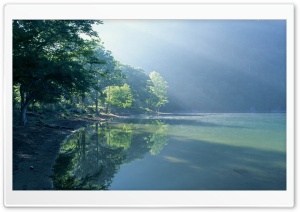 Green Lake In Forest Ultra HD Wallpaper for 4K UHD Widescreen desktop, tablet & smartphone