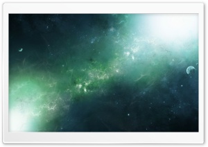 Green Nebula Ultra HD Wallpaper for 4K UHD Widescreen desktop, tablet & smartphone