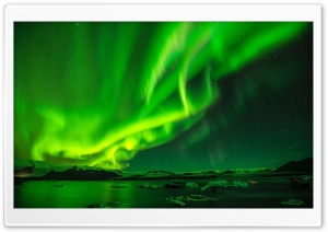 Green Northern Lights, Night Sky Ultra HD Wallpaper for 4K UHD Widescreen desktop, tablet & smartphone