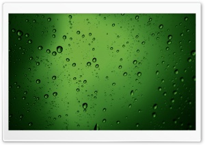 Green Water Drops Ultra HD Wallpaper for 4K UHD Widescreen desktop, tablet & smartphone