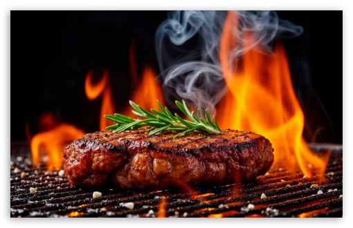 Grill Steak UltraHD Wallpaper for UHD 16:9 ; HD 16:9 ; UltraWide 21:9 24:10 ; Widescreen 16:10 5:3 ; Fullscreen 4:3 5:4 3:2 ; Tablet 1:1 ;