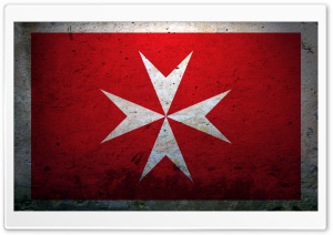 Grunge Civil Ensign Of Malta Ultra HD Wallpaper for 4K UHD Widescreen desktop, tablet & smartphone