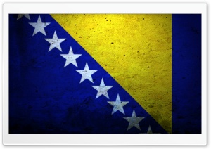 Grunge Flag Of Bosnia And Herzegovina Ultra HD Wallpaper for 4K UHD Widescreen desktop, tablet & smartphone