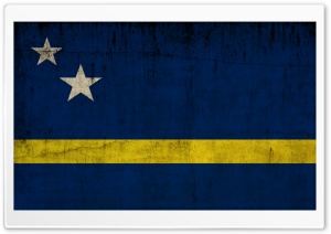 Grunge Flag Of Curacao Ultra HD Wallpaper for 4K UHD Widescreen desktop, tablet & smartphone