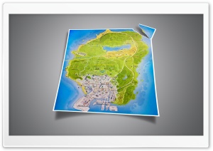 GTA 5 official map Ultra HD Wallpaper for 4K UHD Widescreen desktop, tablet & smartphone