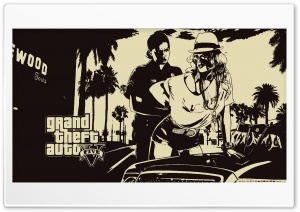 GTA 5 4K UHD Wallpaper for Widescreen and UltraWide Desktop, UltraHD TV, Smartphone, Tablet