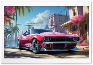 GTA VI Video Game, Muscle Car Ultra HD Wallpaper for 4K UHD Widescreen desktop, tablet & smartphone