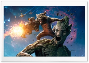 Guardians Of The Galaxy Groot And Rocket Raccoon Ultra HD Wallpaper for 4K UHD Widescreen desktop, tablet & smartphone