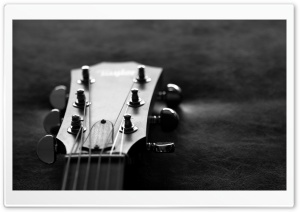 Guitar Head Monochrome Ultra HD Wallpaper for 4K UHD Widescreen desktop, tablet & smartphone