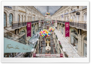 GUM Shopping Mall, Moscow Ultra HD Wallpaper for 4K UHD Widescreen desktop, tablet & smartphone