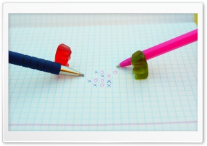 Gummy bears playing 4K UHD Wallpaper for Widescreen and UltraWide Desktop, UltraHD TV, Smartphone, Tablet