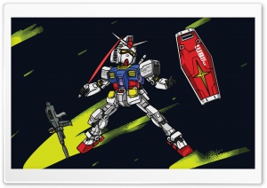 Gundam RX-78-2 Chibi Mode Ultra HD Wallpaper for 4K UHD Widescreen desktop, tablet & smartphone