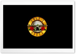 Guns 'n' Roses Logo (HD) Ultra HD Wallpaper for 4K UHD Widescreen desktop, tablet & smartphone