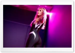 Gwen Stacy Cosplay 4K UHD Wallpaper for Widescreen and UltraWide Desktop, UltraHD TV, Smartphone, Tablet