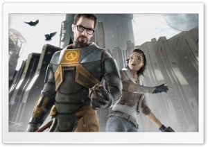 Half-Life 2 - Gordon and Alyx Ultra HD Wallpaper for 4K UHD Widescreen desktop, tablet & smartphone