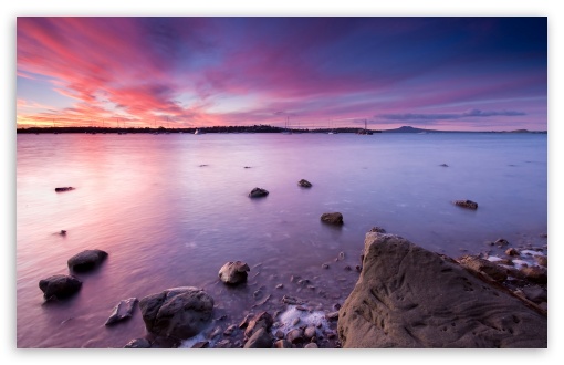 Half Moon Bay Sunset Ultra HD Desktop Background Wallpaper for 4K UHD ...
