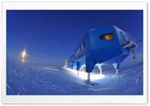 Halley Research Station, Antarctica 4K UHD Wallpaper for Widescreen and UltraWide Desktop, UltraHD TV, Smartphone, Tablet