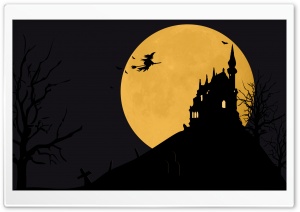 Halloween BG Moon Texture Trees Final Ultra HD Wallpaper for 4K UHD Widescreen desktop, tablet & smartphone