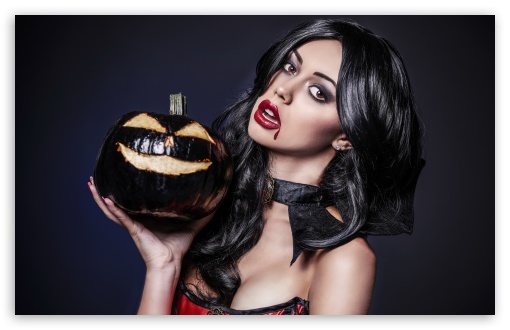 Halloween Female Vampire UltraHD Wallpaper for UHD 16:9 ; HD 16:9 ; UltraWide 21:9 24:10 ; Widescreen 16:10 5:3 ; Fullscreen 4:3 5:4 3:2 ; Tablet 1:1 ; Mobile 9:16 9:19.5 9:20 9:21 9:22 10:16 2:3 3:5 3:4 ;