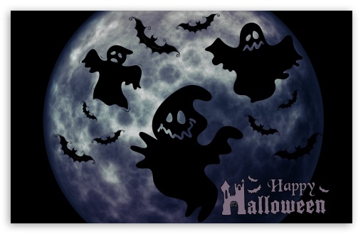 Halloween Ghosts Night UltraHD Wallpaper for UHD 16:9 ; HD 16:9 ; Widescreen 16:10 5:3 ; Fullscreen 4:3 3:2 ;