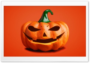Halloween Orange Pumpkin Jack O Lantern 2023 Background Ultra HD Wallpaper for 4K UHD Widescreen desktop, tablet & smartphone