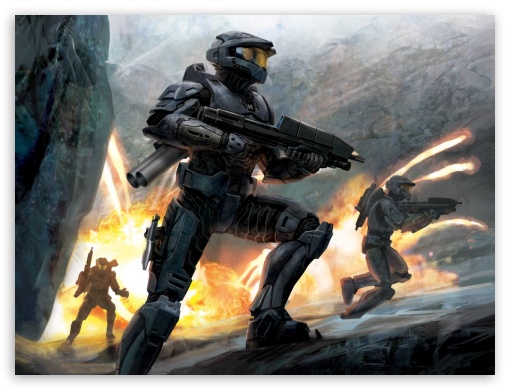 halo 3 fire assault armor UltraHD Wallpaper for Fullscreen 4:3 ;