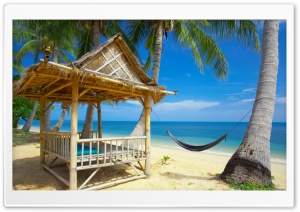 Hammock On The Beach Ultra HD Wallpaper for 4K UHD Widescreen desktop, tablet & smartphone