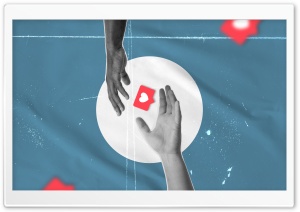 Hands conveying social media like. Love. Heart Ultra HD Wallpaper for 4K UHD Widescreen desktop, tablet & smartphone