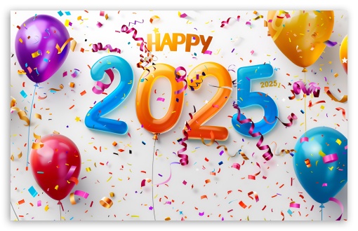 Happy 2025 Party UltraHD Wallpaper for UHD 16:9 ; HD 16:9 ; UltraWide 21:9 24:10 32:10 ; Widescreen 16:10 5:3 ; Fullscreen 4:3 5:4 3:2 ; Tablet 1:1 ; Dual 16:10 4:3 5:4 3:2 ;