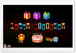 Happy Birthday 003 4K UHD Wallpaper for Widescreen and UltraWide Desktop, UltraHD TV, Smartphone, Tablet