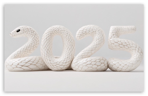 Happy Chinese New Year of the Snake 2025 UltraHD Wallpaper for UHD 16:9 ; HD 16:9 ; UltraWide 21:9 24:10 32:9 32:10 ; Widescreen 16:10 5:3 ; Dual 16:10 5:3 16:9 4:3 5:4 3:2 ;